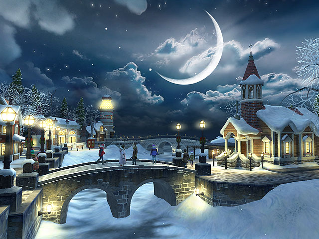 215089-Snow-Village-3D-Screensaver